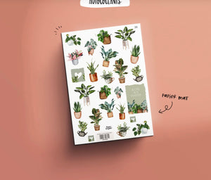 Papier Latté - Autocollants 36. Accro aux plantes